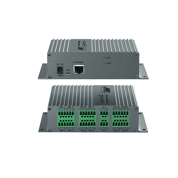 Mini procesador de audio digital de 10 en 4 salidas